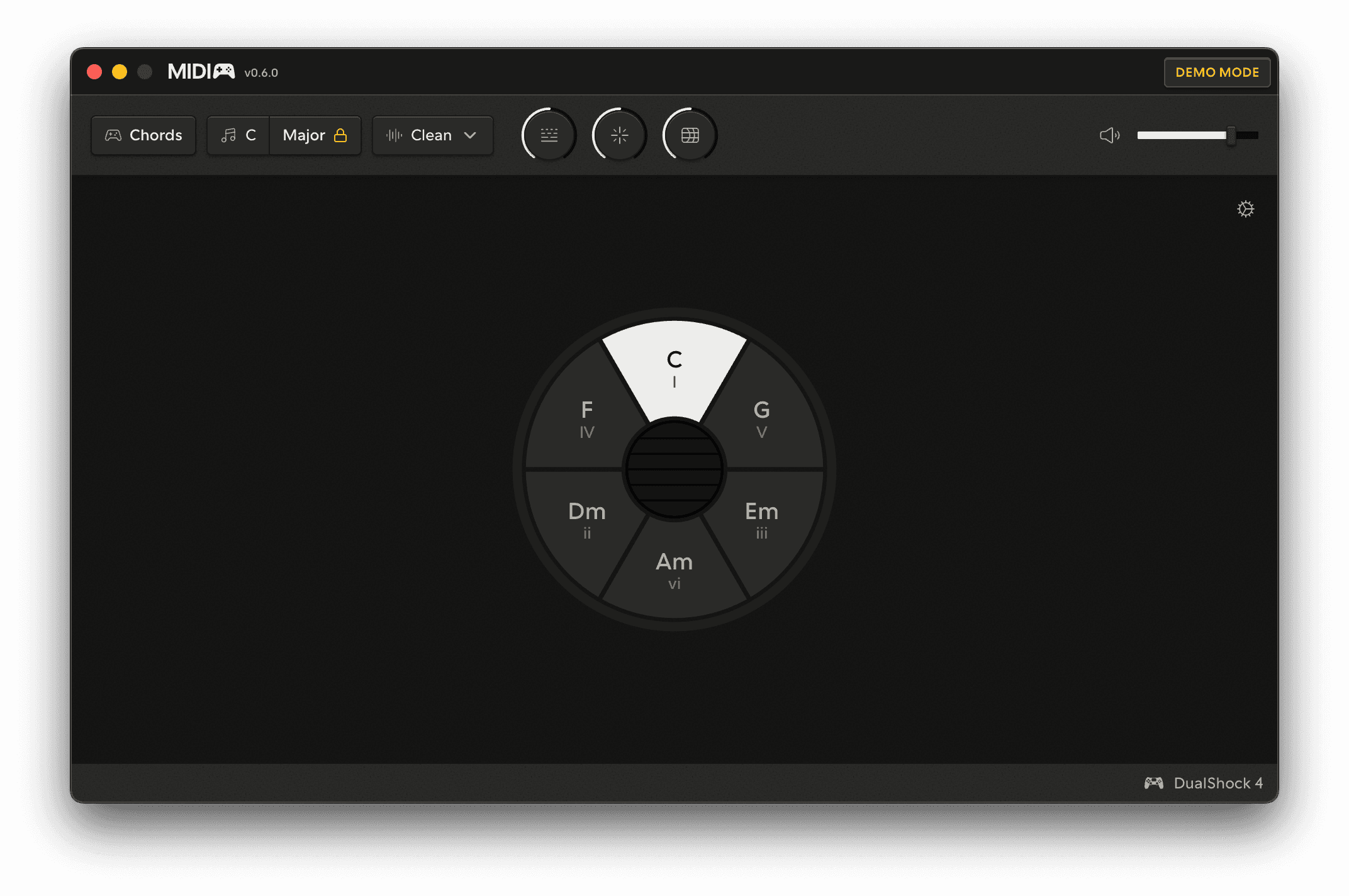 Demo Mode — the title-bar badge states the tier