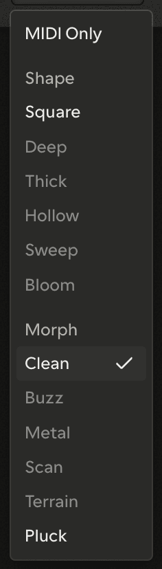 The voice picker in Demo Mode — locked voices visible